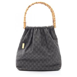 Borsa a tracolla Gucci Bamboo motivo GG