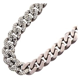 Collier à maille gourmette argenté Yves Saint Laurent