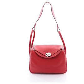 Hermes Lindy 26 Verso Rouge Casaque Rose Jaipur Shoulder Bag - Hermès