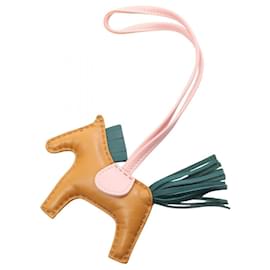 Hermes Rodeo PM Sesame Rose Sakura Malachite Charm - Hermès