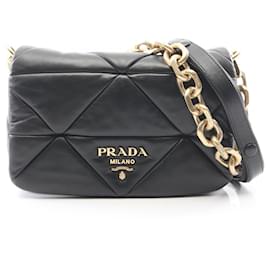 Borsa a tracolla 2-Way in pelle imbottita Prada