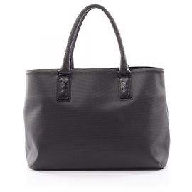 Borsa Tote Marco Polo Intrecciato Jet di Bottega Veneta