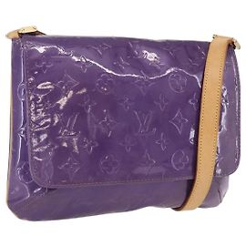 LOUIS VUITTON Monogram Vernis Thompson Street Purple Viole M91095 Auth BA14487