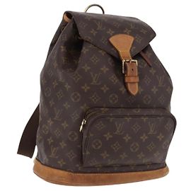 Zaino LOUIS VUITTON Monogram Montsouris GM M51135 LV Auth 191339