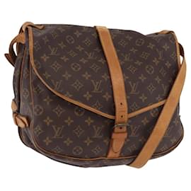 LOUIS VUITTON Borsa a Spalla Monogram Saumur 35 M42254 LV Auth ar13991