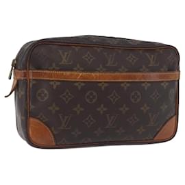 LOUIS VUITTON Monogram Compiegne 28 Clutch Bag M51845 LV Auth BA14316
