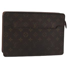 LOUIS VUITTON Pochette Homme Monogram Clutch Bag M51795 LV Auth bs36159