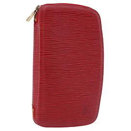LOUIS VUITTON Epi Agenda Geod Wallet Red M63877 LV Auth 191385
