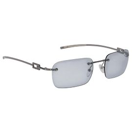Gafas de sol GUCCI Rimless Metal Silver Light Blue Auth SW2615V