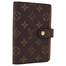 LOUIS VUITTON Monogram Agenda PM Day Planner Cover R20005 LV Auth 192007