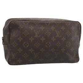 LOUIS VUITTON Monogram Trousse Toilette 28 Clutch Bag M47522 LV Auth ep15332