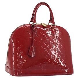 LOUIS VUITTON Borsa Monogram Vernis Alma PM Rose Andian M91770 Auth 190707A