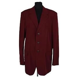 Dries Van Noten Jacke aus Baumwolle Bordeaux