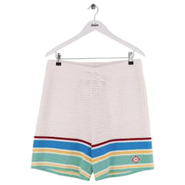 Mini shorts Casablanca bianchi in cotone