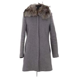 Claudie Pierlot Grey Wool Coat M