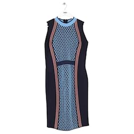 Vestido Versace de lana azul marino