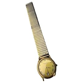 Orologio con bracciale in maglia dorata Vintage Dior Gold-Tone
