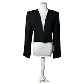 Vintage Chloe Wollmischgewebe Jacke Schwarz L - Chloé