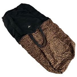 Tote in nylon reversibile Vintage Bottega Veneta Nero Stampa Leopardata