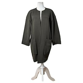 Cappotto Vintage Givenchy in misto cotone Verde Oliva L