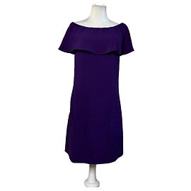 Vestido de algodón vintage Miu Miu Morado M