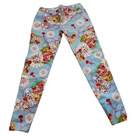 Cacharel Hose mit blauem floralem Print
