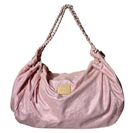 Sac Hobo Pinko en cuir métallique rose
