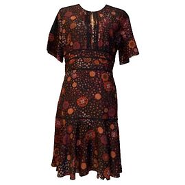 Burberry Seidenkleid mit Blumenprint