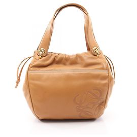 Borsa Loewe Anagram in pelle beige