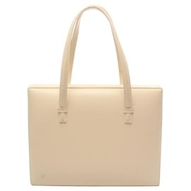 Borsa a mano in pelle avorio Loewe