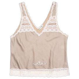 Top de tirantes de encaje Dior por Gianfranco Ferre años 1990