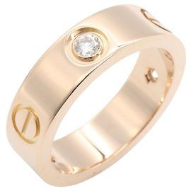 Cartier Love Ring mit halbem Diamanten