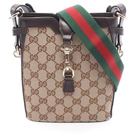 Borsa a tracolla mini bucket Gucci GG Shadow