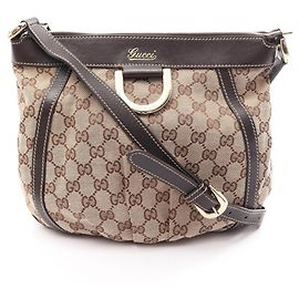 Bolsa de Ombro Gucci Abbey GG Canvas