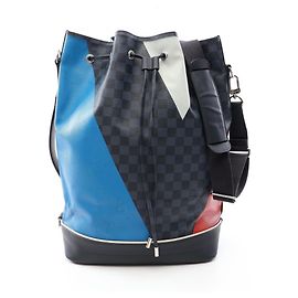 Borsa a tracolla Louis Vuitton Noe Marin Damier Cobalt