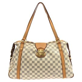 Borsa a Spalla Louis Vuitton Damier Azur Streza GM