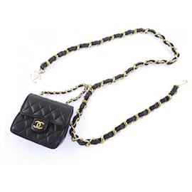 Chanel Kettengürtel Schwarz