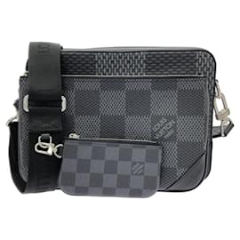 Borsa a tracolla Louis Vuitton Damier Graphite 3D Trio
