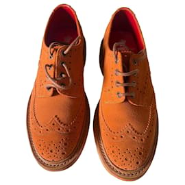 Tricker's Bourton Scarpe stringate in camoscio arancione - Autre Marque