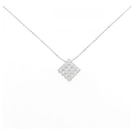 Autre Marque Collana di Diamanti Pt900 K18WG