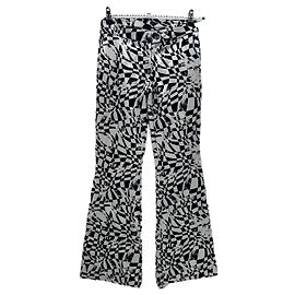 Montblanc Pantalon à motifs noir et blanc
