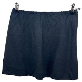 Falda de lino negra Reformation