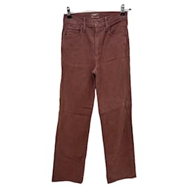 Vaqueros Mother marrones de algodón talla 25