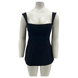 Top CLEA negro de algodón XS - Autre Marque