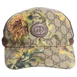 Cappellino GG floreale marrone - taglia M - Gucci