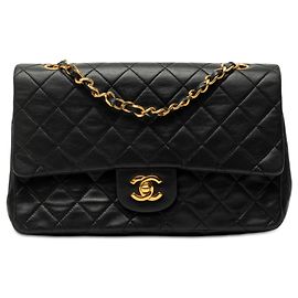 Chanel Black Medium Classic Lambskin Double Flap