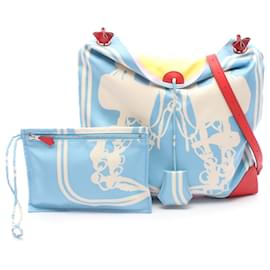 Hermès Blue Silk and Swift Brides de Gala Silky City PM