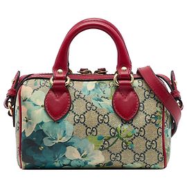 Sac Boston Mini GG Supreme Blooms beige Gucci