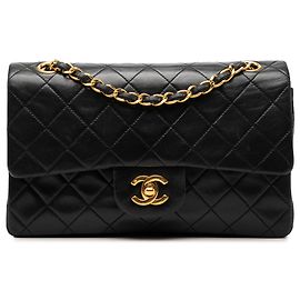 Chanel Black Small Classic Lambskin Double Flap