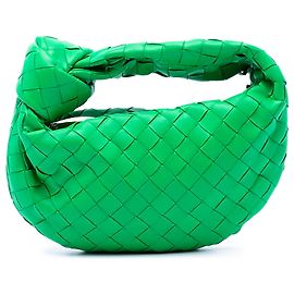 Bottega Veneta Jodie Mini in nappa verde Intrecciato
